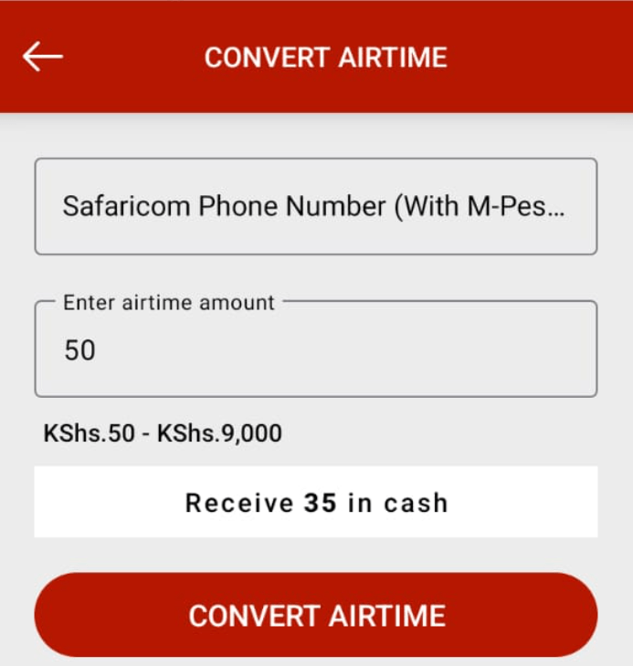 How to convert airtime to cash